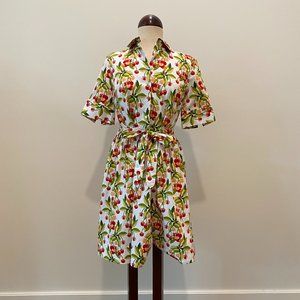 Brooks Brothers Vintage Style Cherry Dress Women’s Size 6P